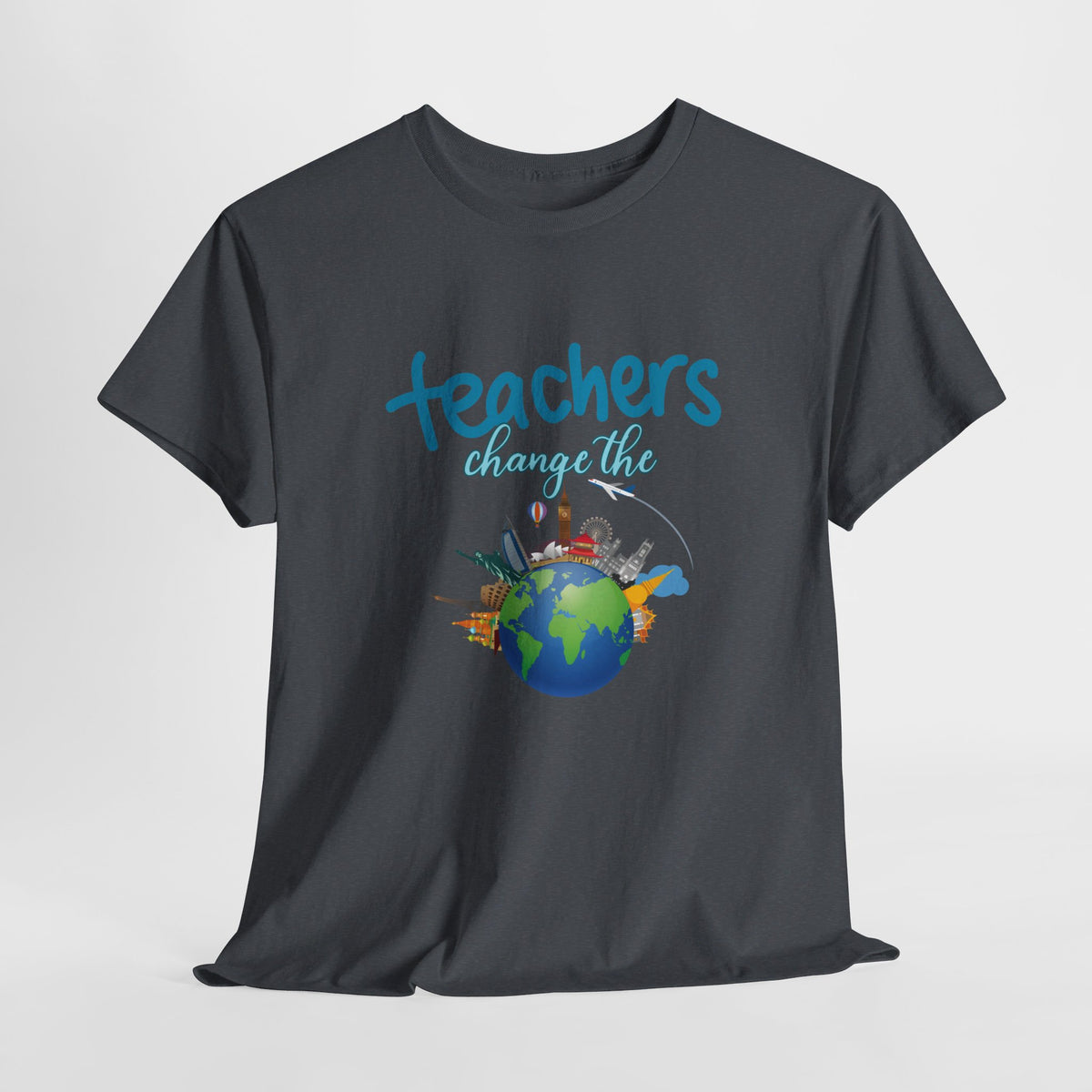 Teachers Changes the World, Crewneck Tshirt