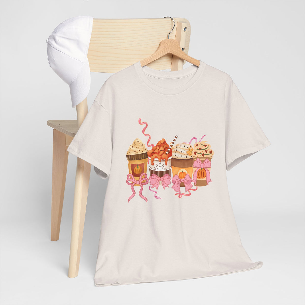 Pumpkin Spice Coffee Bow Tshirt