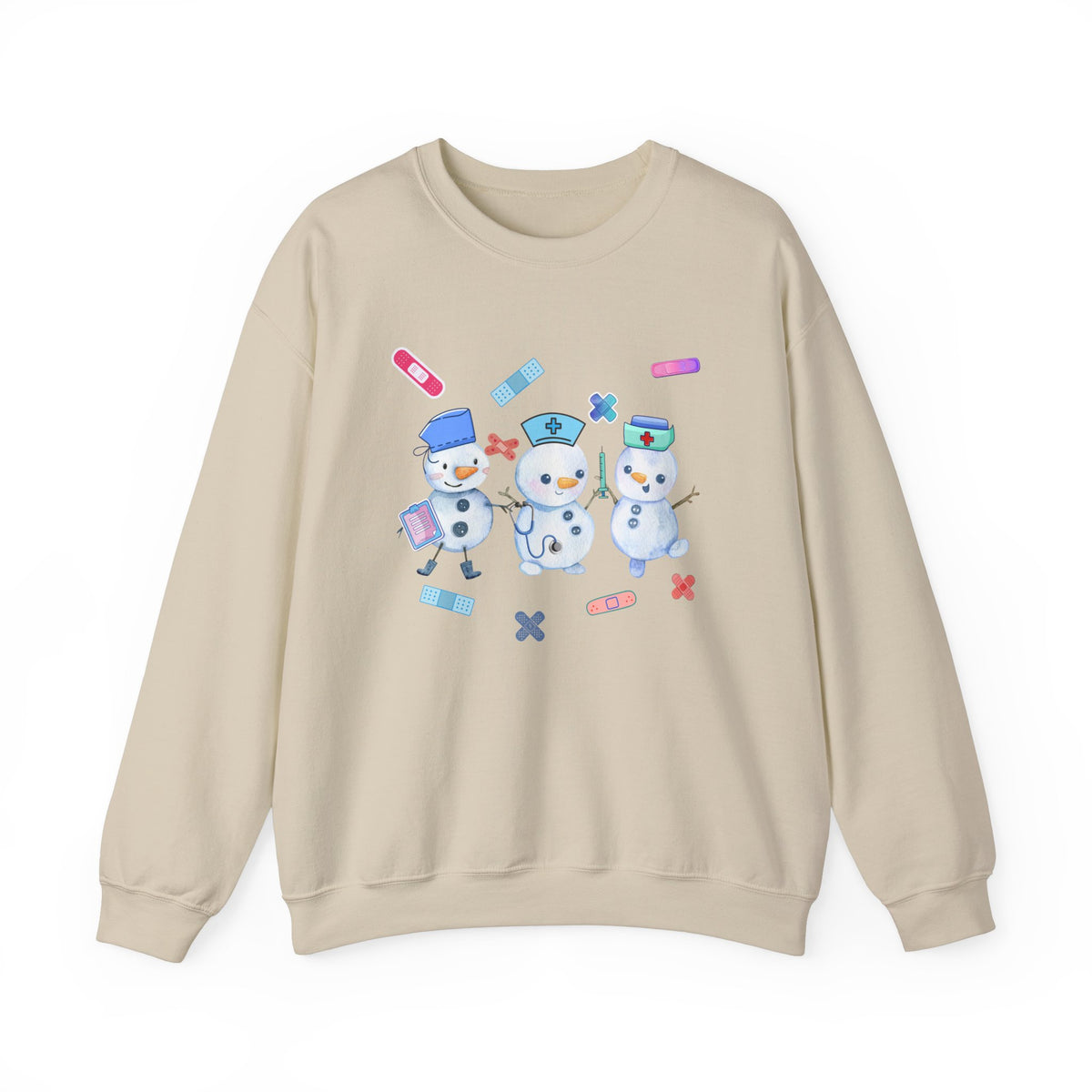 Nurse Snowman Crewneck Sweatshirt