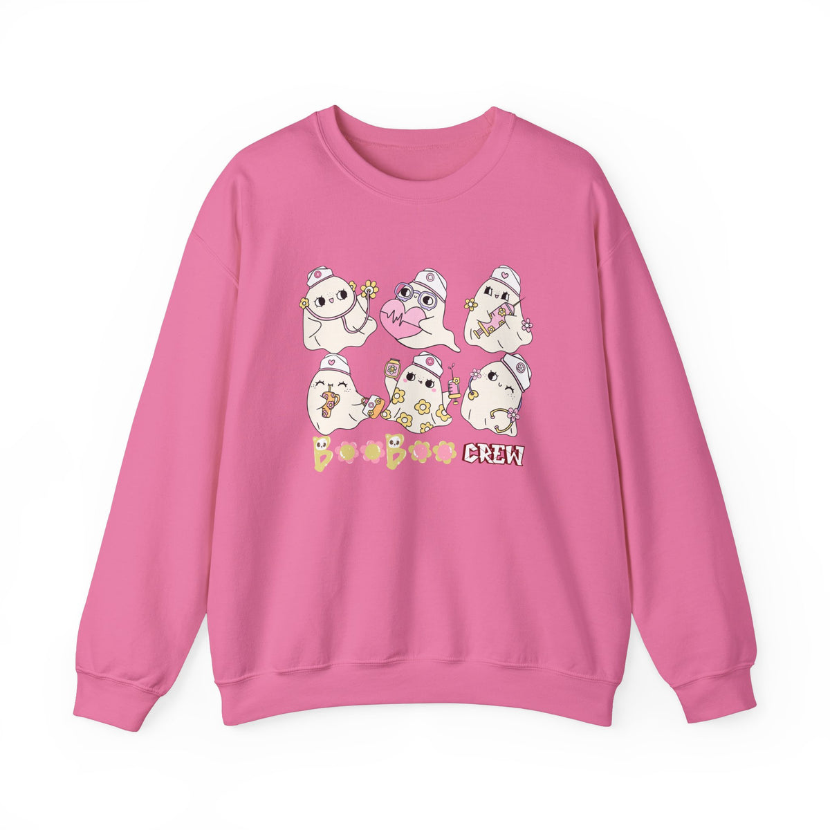 Nurse Ghost Boo Boo Crew Sweatshirt