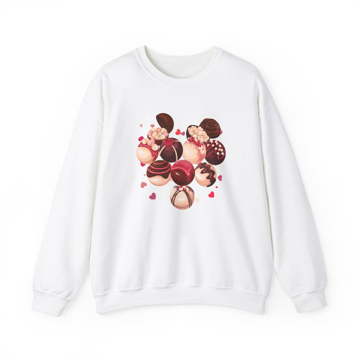 Hearts, Chocolates Crewneck Sweatshirt