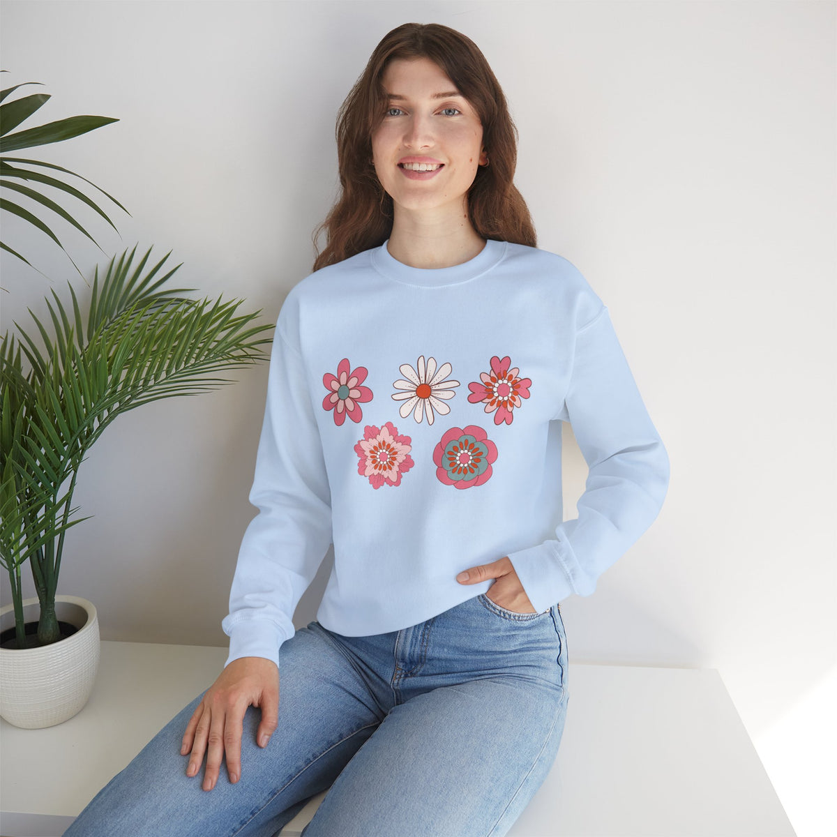 Flower Crewneck Sweatshirt