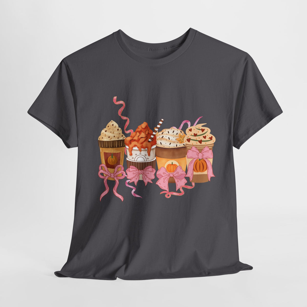 Pumpkin Spice Coffee Bow Tshirt