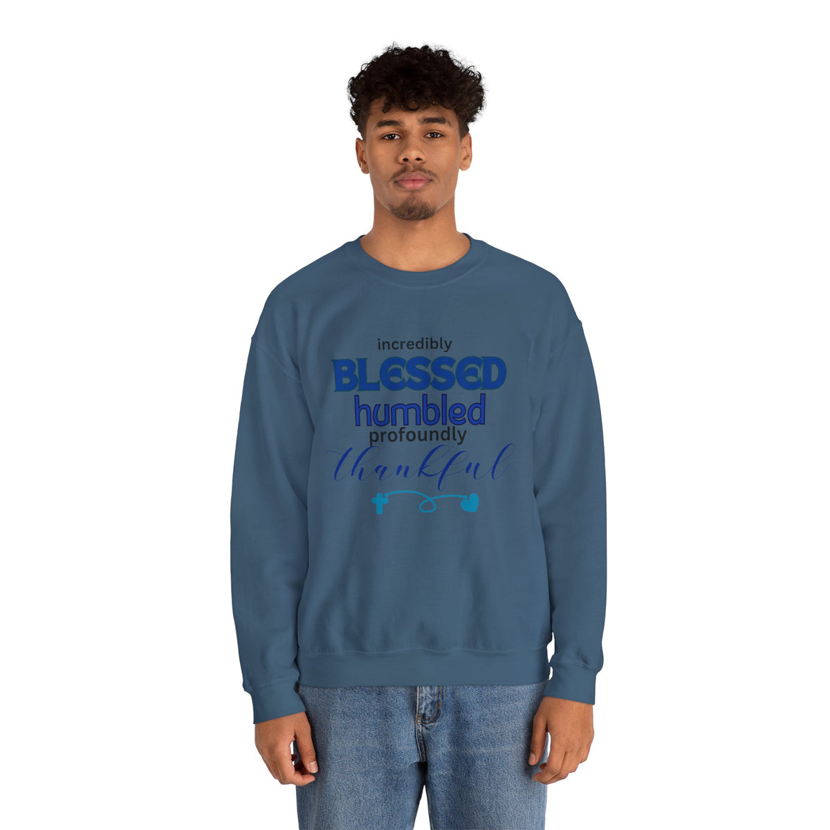 Blessed Humbled Thankful Crewneck Sweatshirt