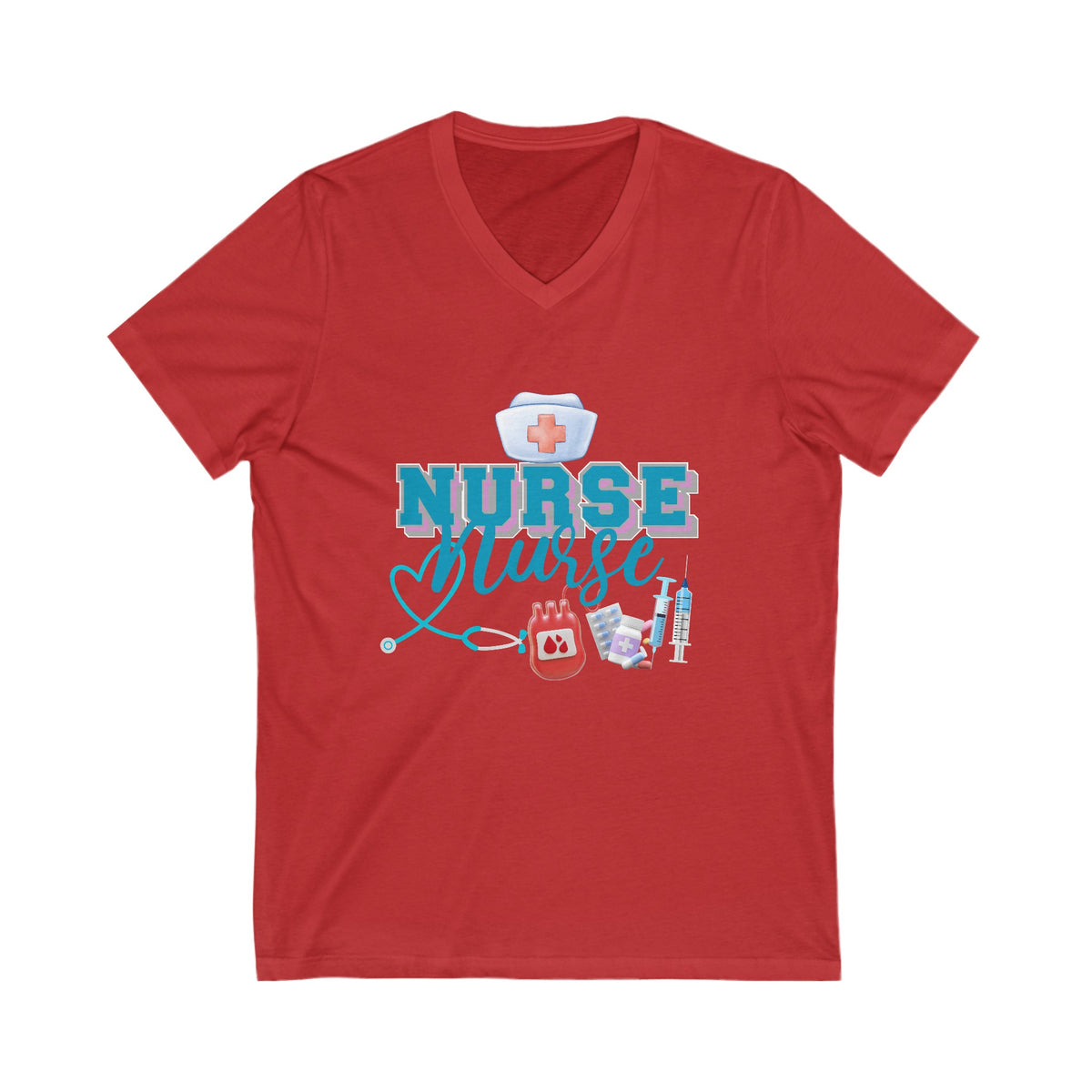 I am a Nurse, V-Neck Tshirt