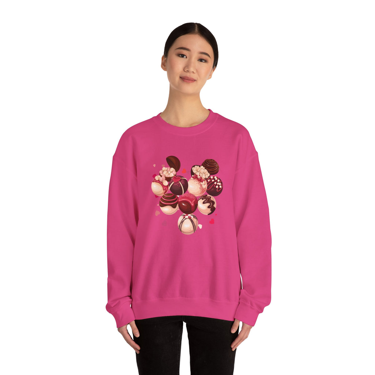 Hearts, Chocolates Crewneck Sweatshirt