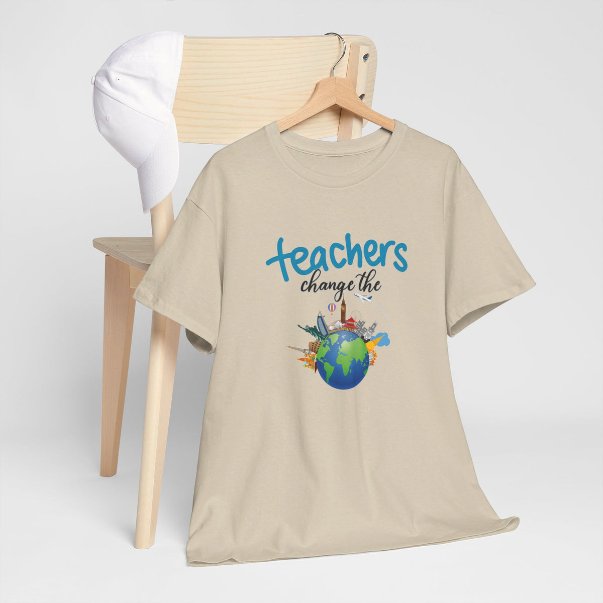 Teachers Changes the World, Crewneck Tshirt