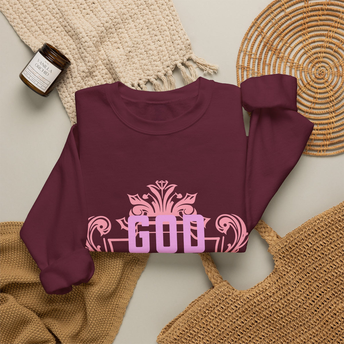 God Is Not On a Budget Crewneck Sweatshirt M