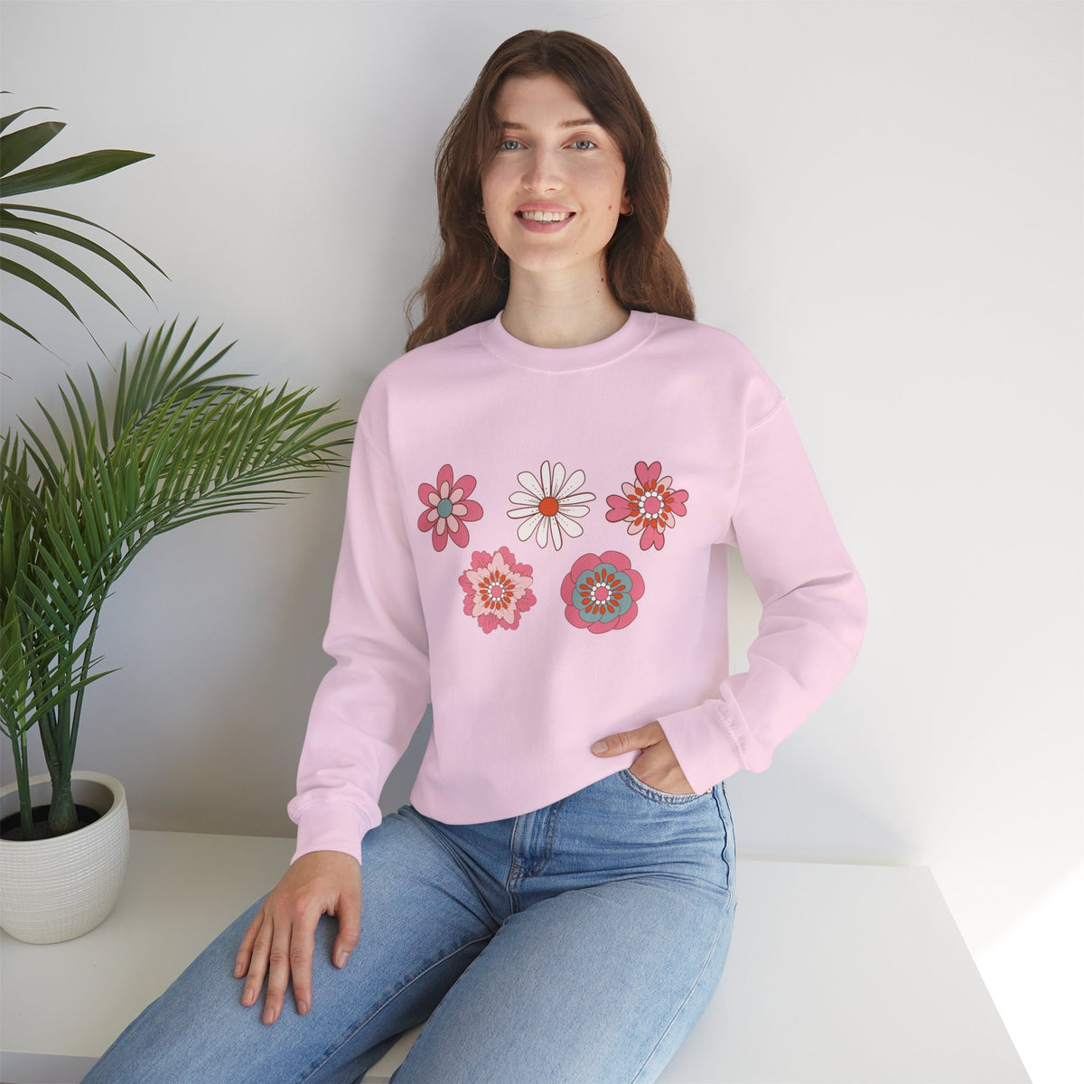 Flower Crewneck Sweatshirt