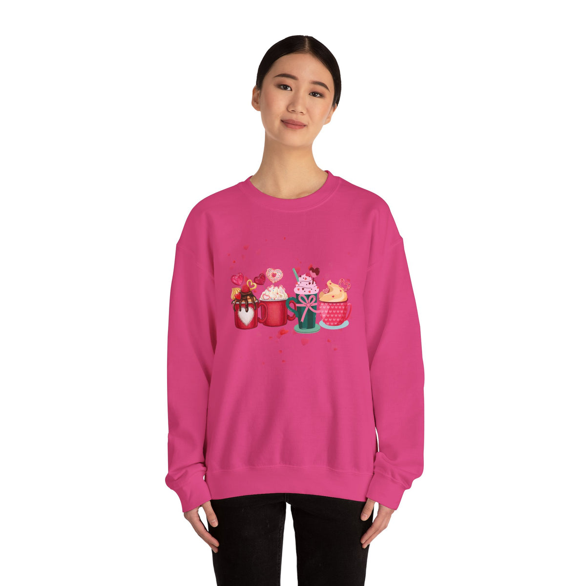 Hearts, Drink Crewneck Sweatshirt