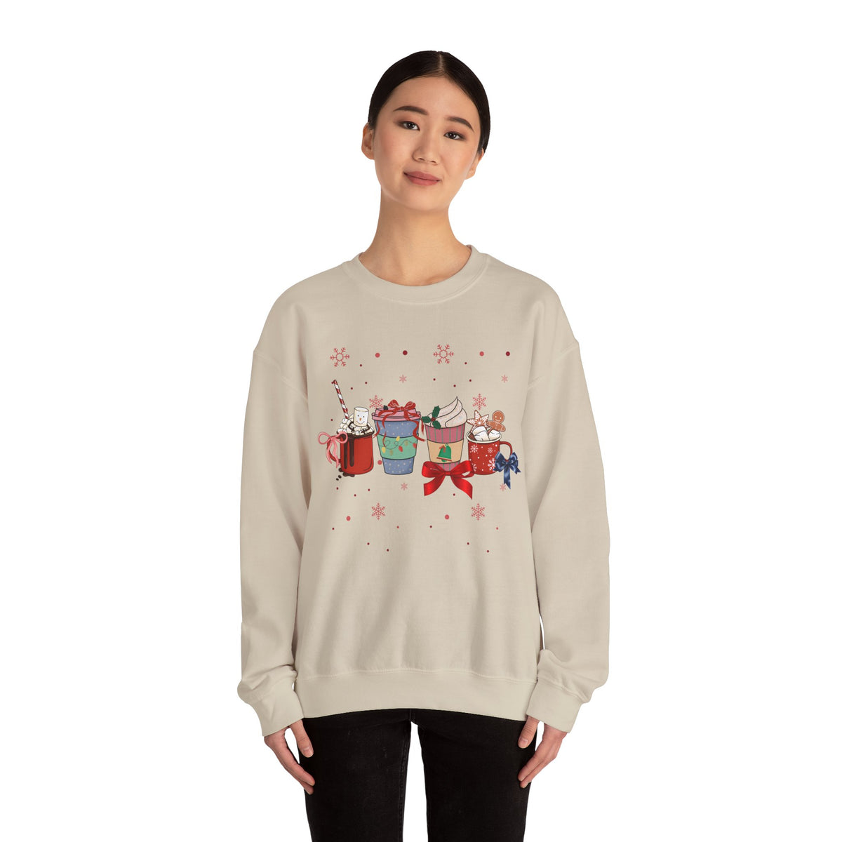 Christmas Drinks Crewneck Sweatshirt