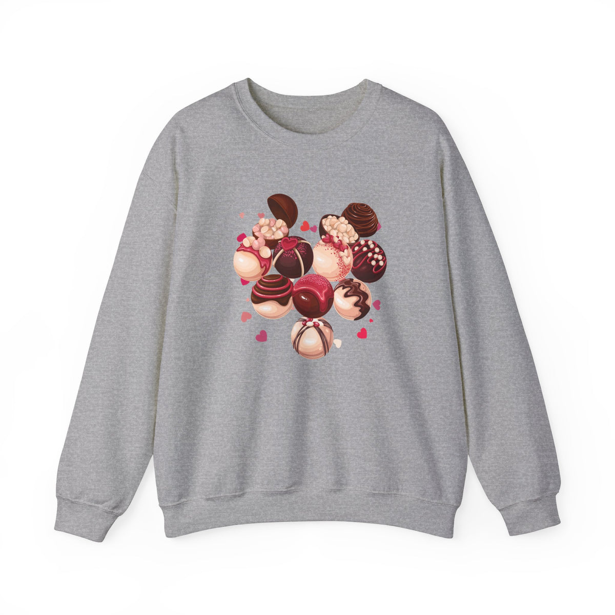 Hearts, Chocolates Crewneck Sweatshirt