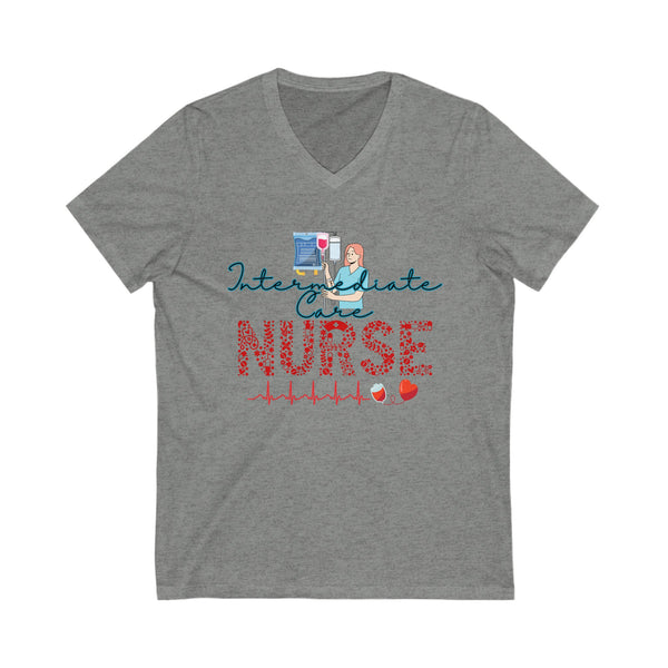 Intermediate Care Nurse, V Neck Tshirt