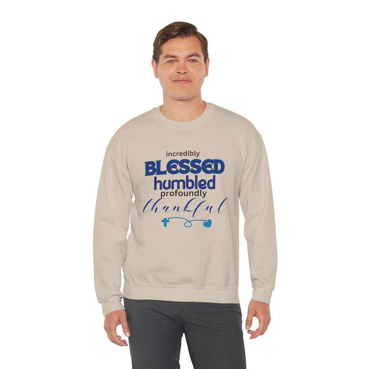 Blessed Humbled Thankful Crewneck Sweatshirt