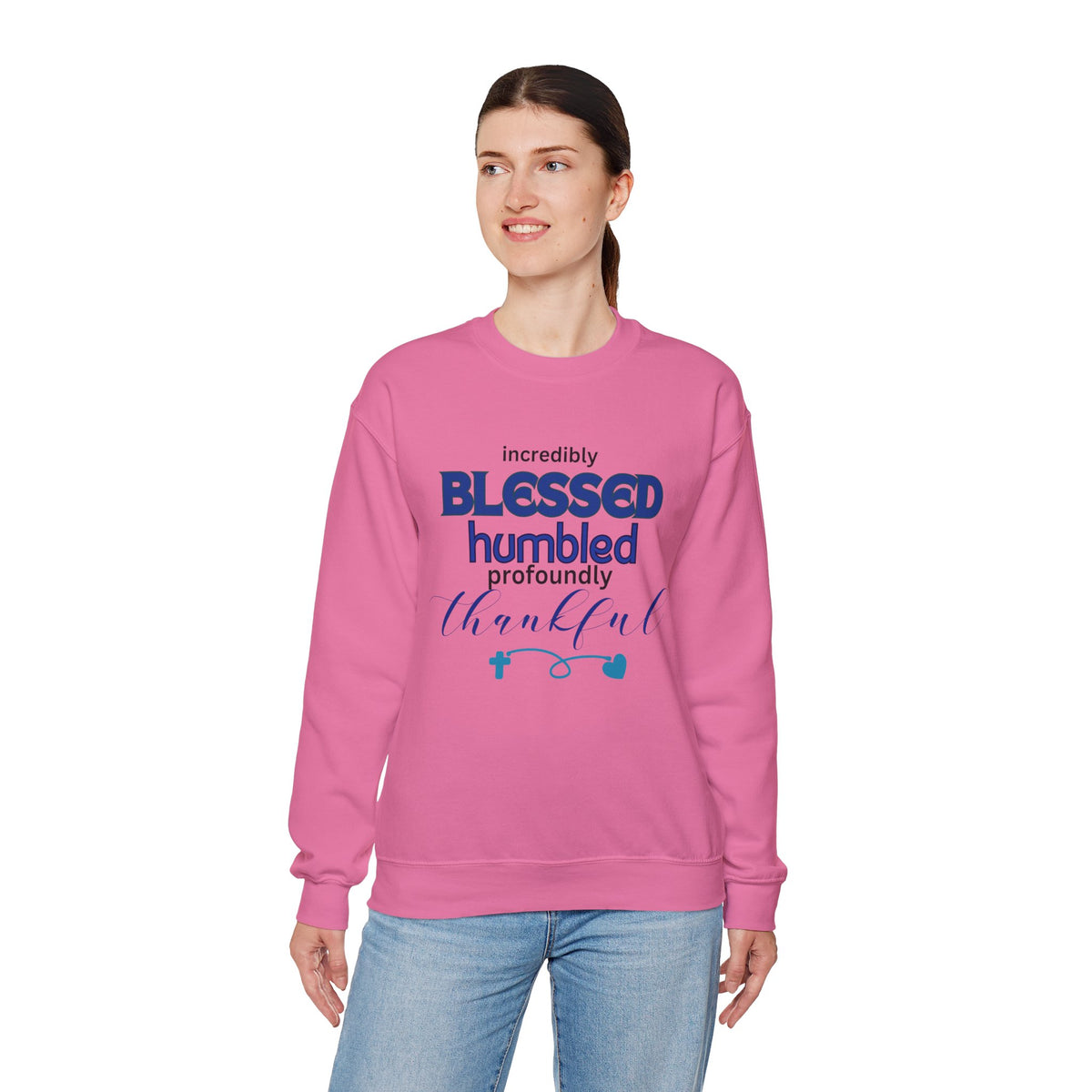 Blessed Humbled Thankful Crewneck Sweatshirt