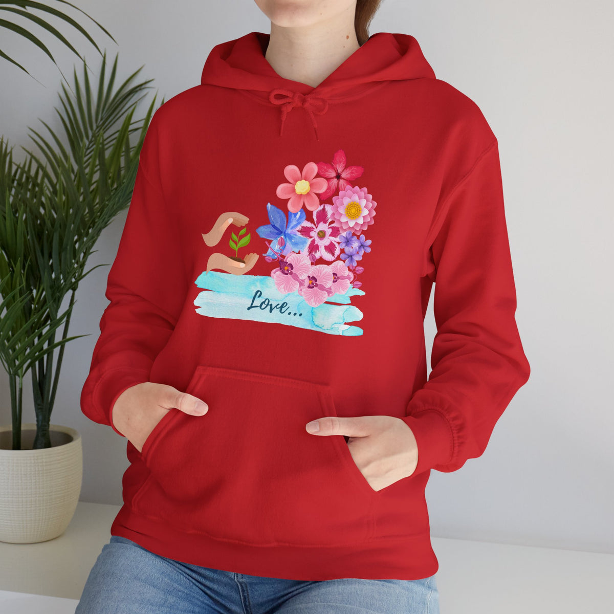 Flower Hooded Sweatshirt