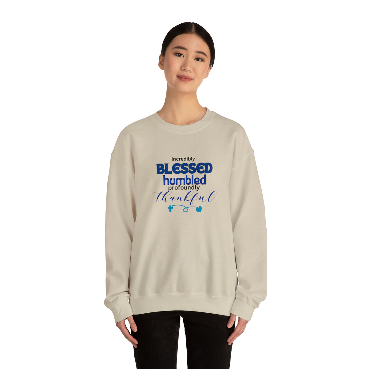 Blessed Humbled Thankful Crewneck Sweatshirt