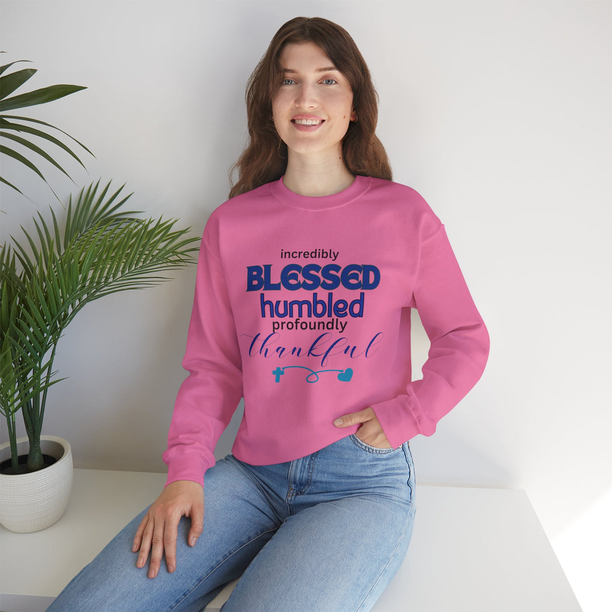 Blessed Humbled Thankful Crewneck Sweatshirt