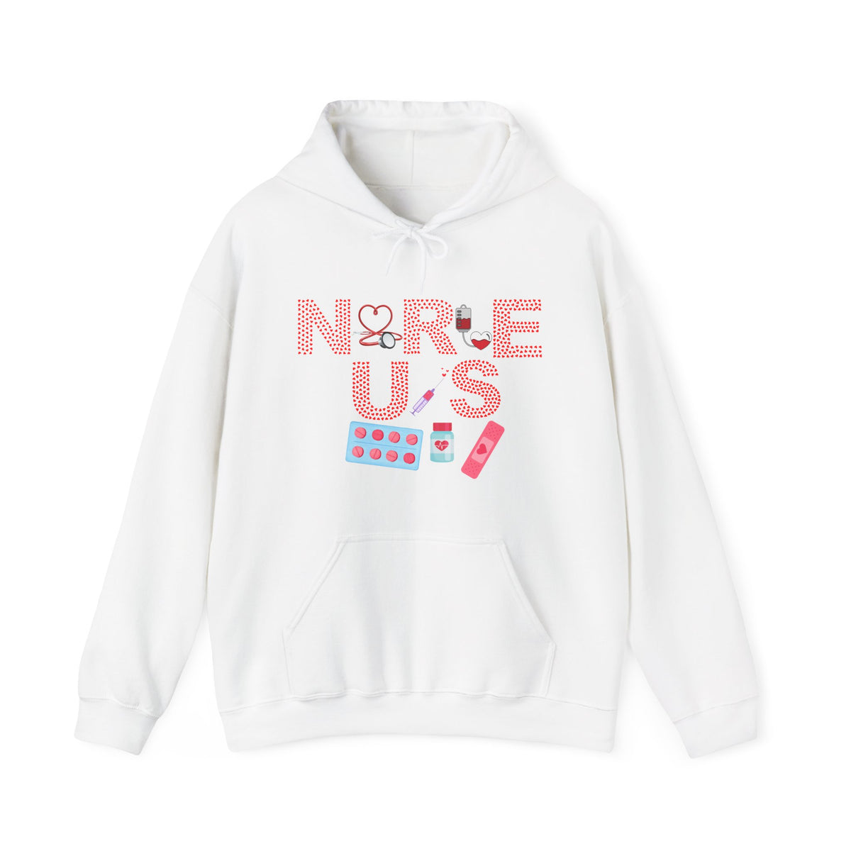 Love, Nurse Hooded Sweatshirt