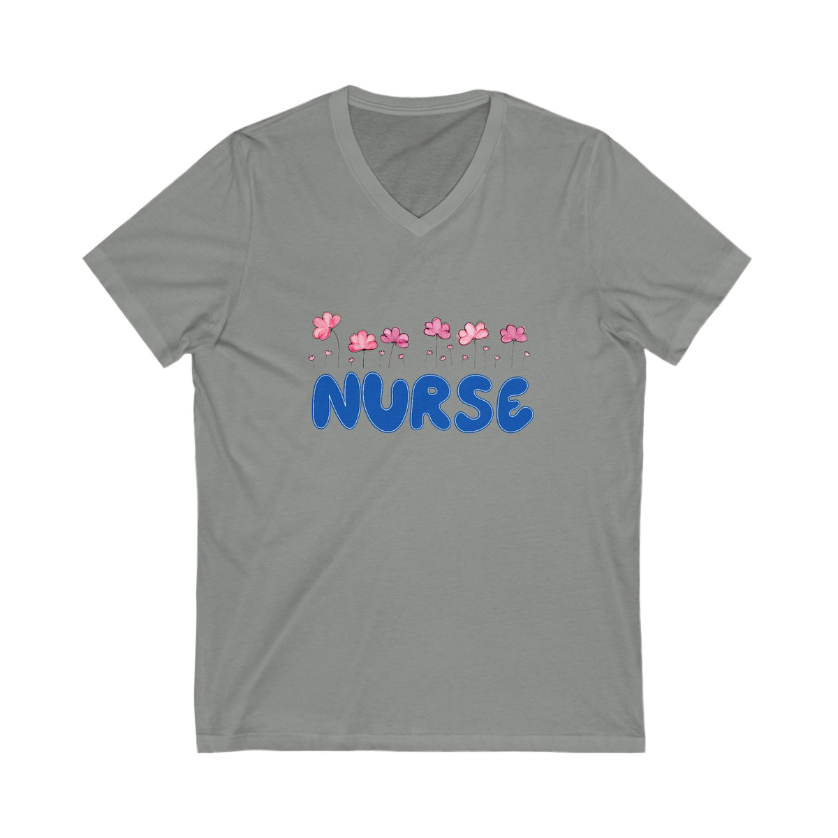 Nurse Flower V-Neck Tshirt