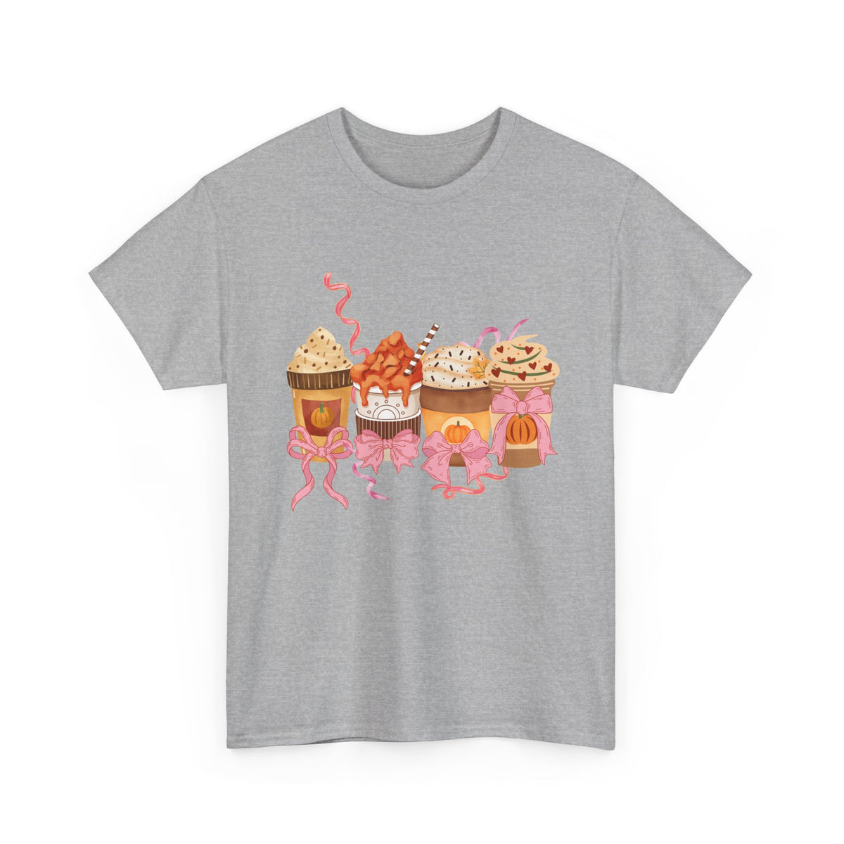 Pumpkin Spice Coffee Bow Tshirt