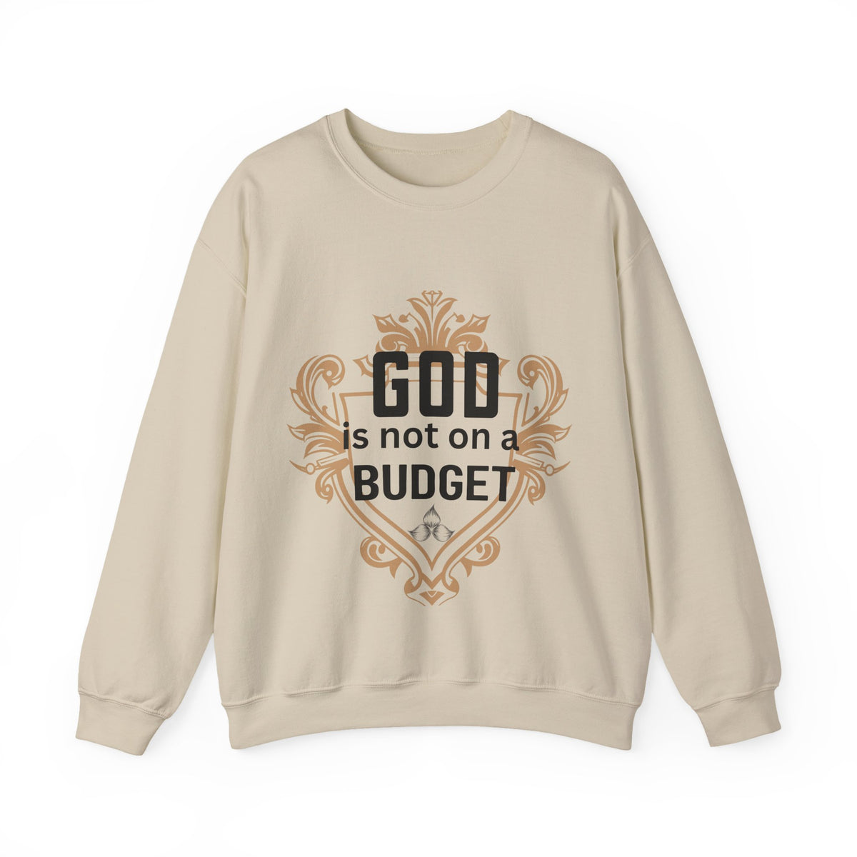 God Is Not On a Budget Crewneck Sweatshirt M