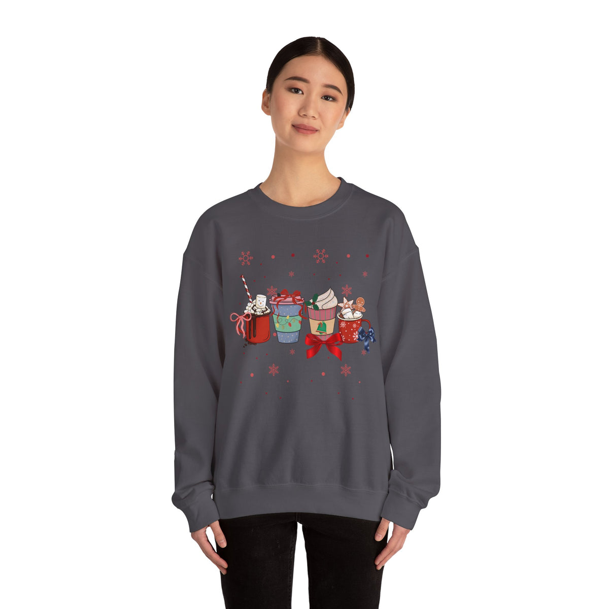 Christmas Drinks Crewneck Sweatshirt