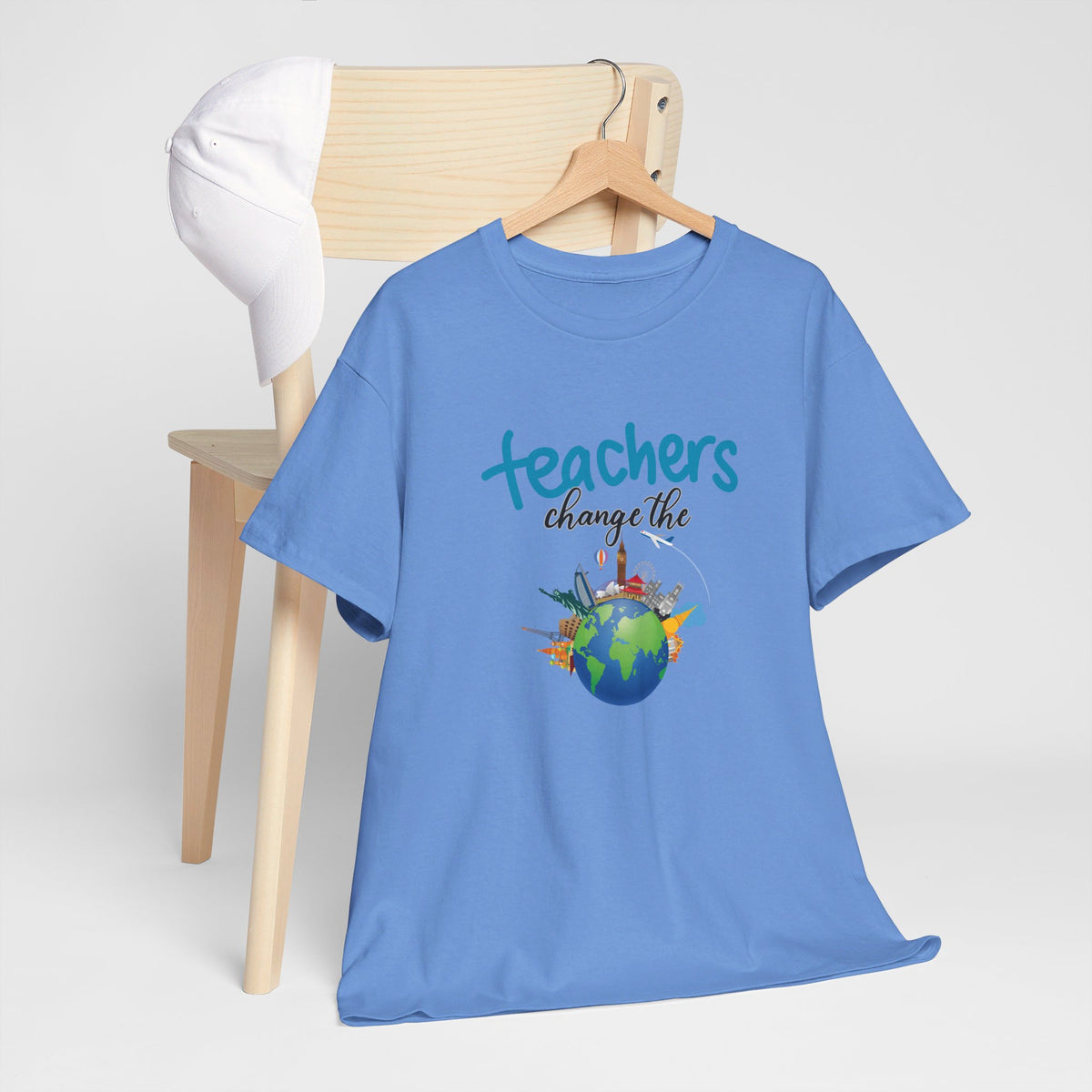 Teachers Changes the World, Crewneck Tshirt