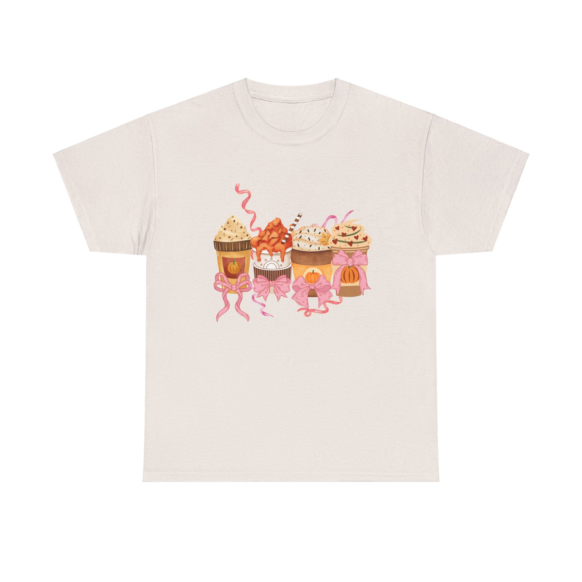 Pumpkin Spice Coffee Bow Tshirt