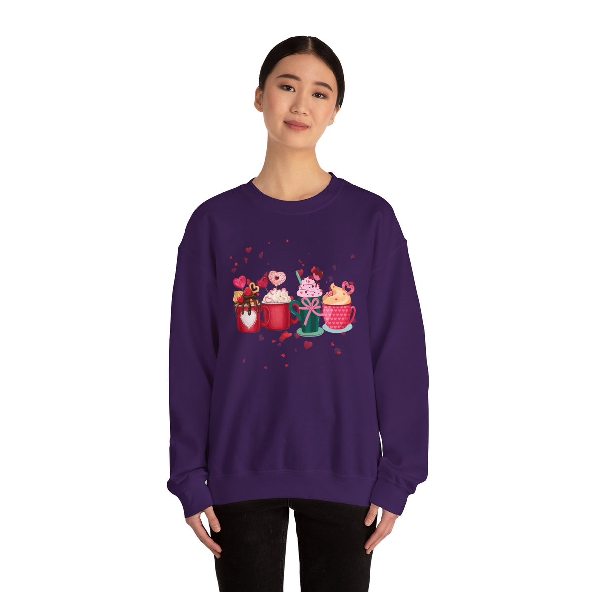 Hearts, Drink Crewneck Sweatshirt