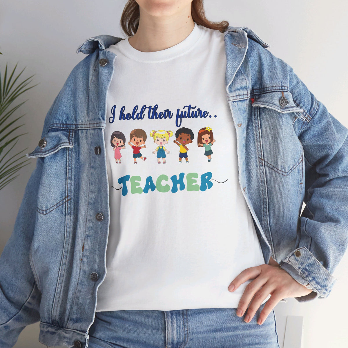 Teacher and Kids, Crewneck Tshirt