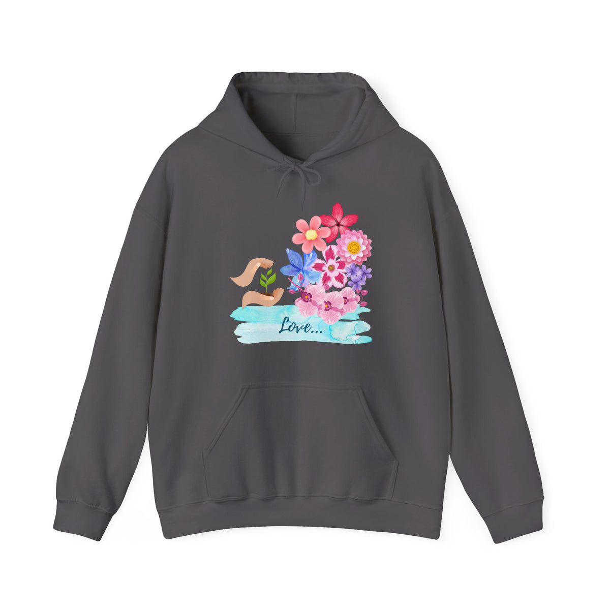 Flower Hooded Sweatshirt