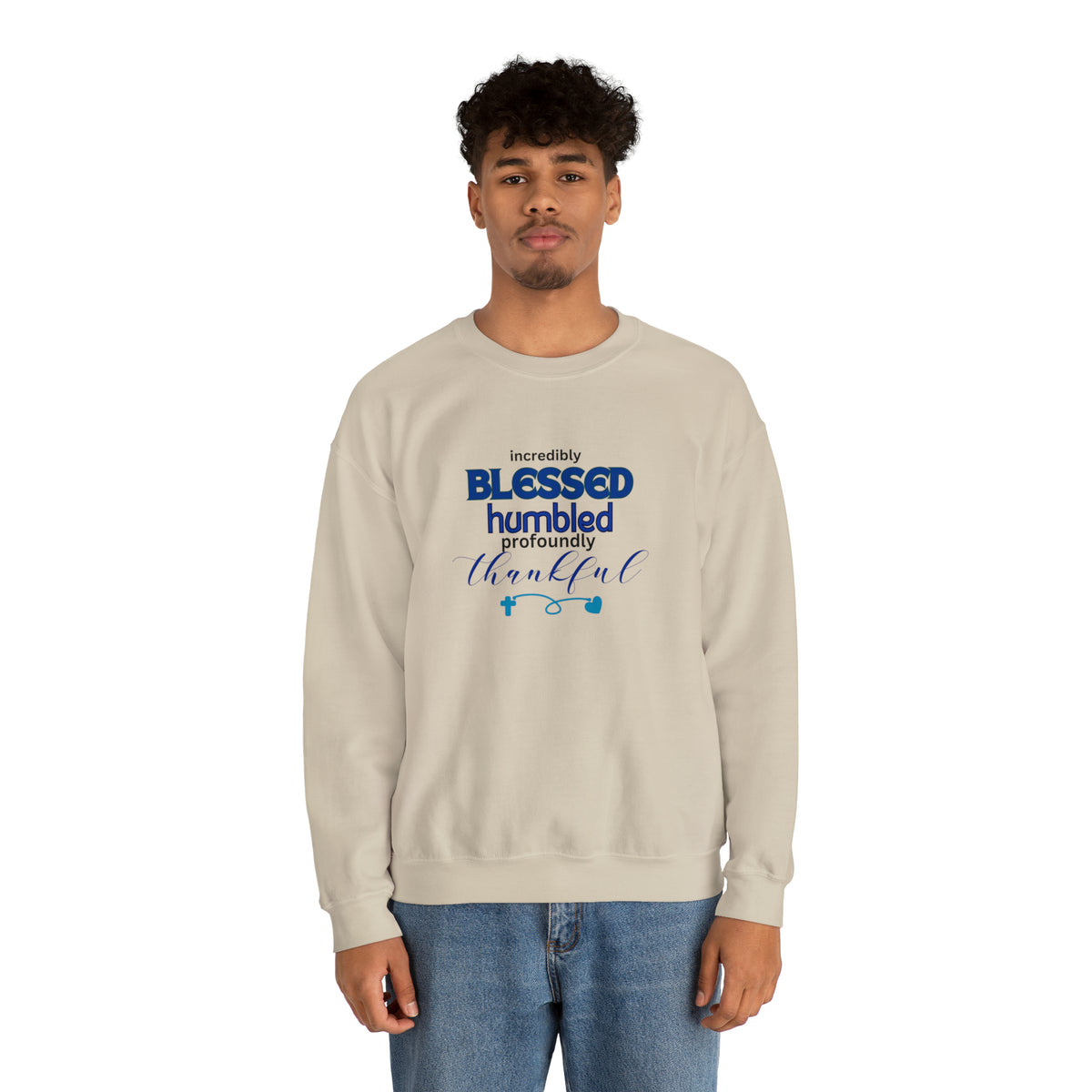 Blessed Humbled Thankful Crewneck Sweatshirt