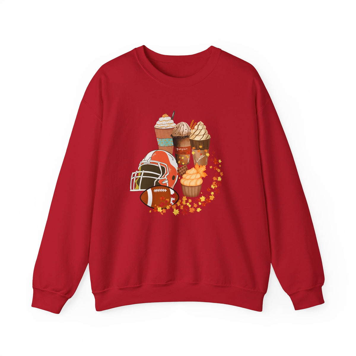 Fall Football and Coffee Crewneck Sweatshirt