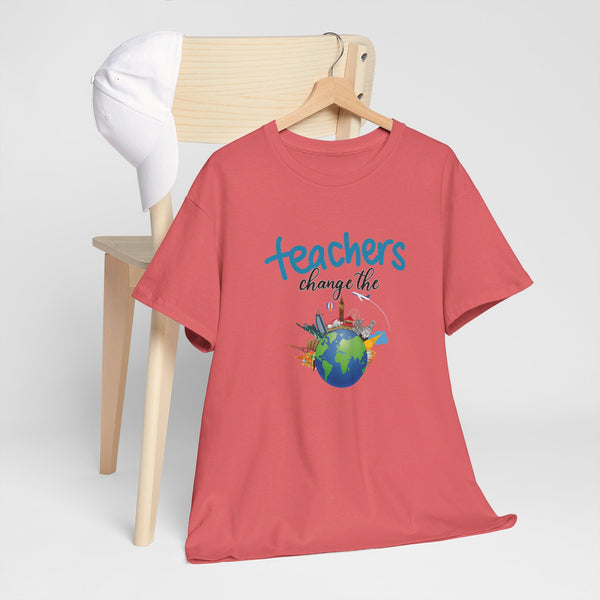 Teachers Changes the World, Crewneck Tshirt