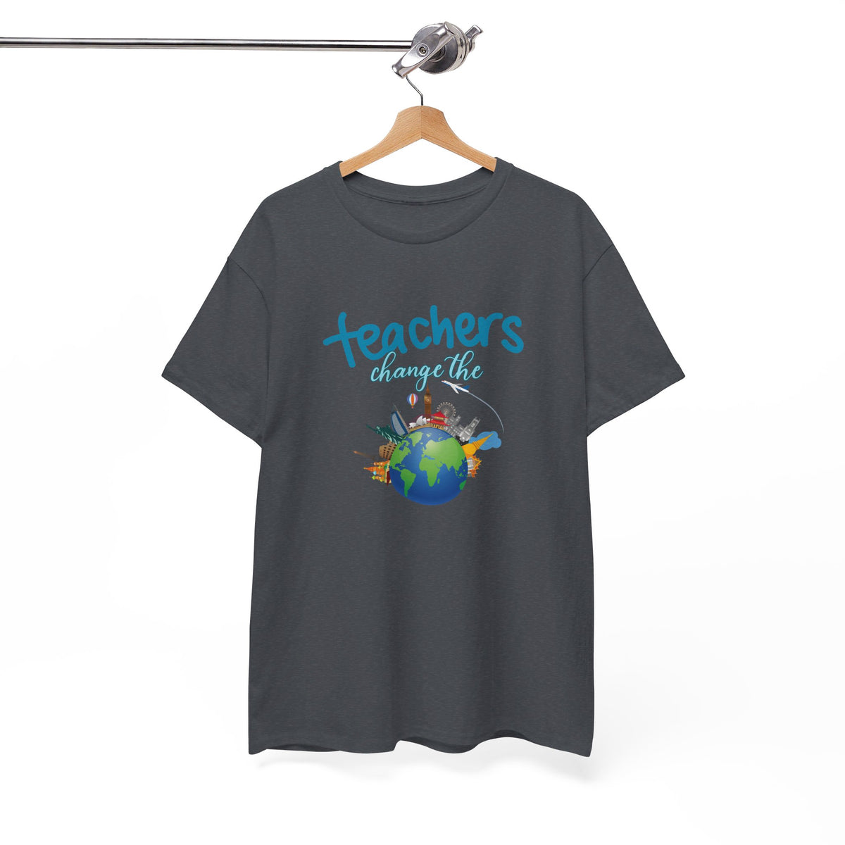 Teachers Changes the World, Crewneck Tshirt