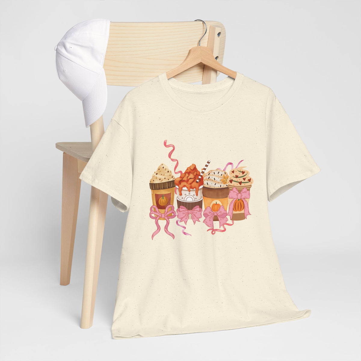 Pumpkin Spice Coffee Bow Tshirt