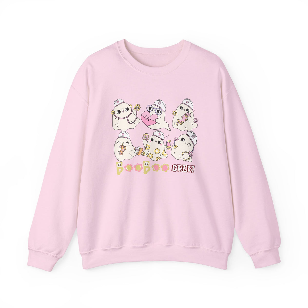 Nurse Ghost Boo Boo Crew Sweatshirt