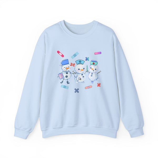 Nurse Snowman Crewneck Sweatshirt