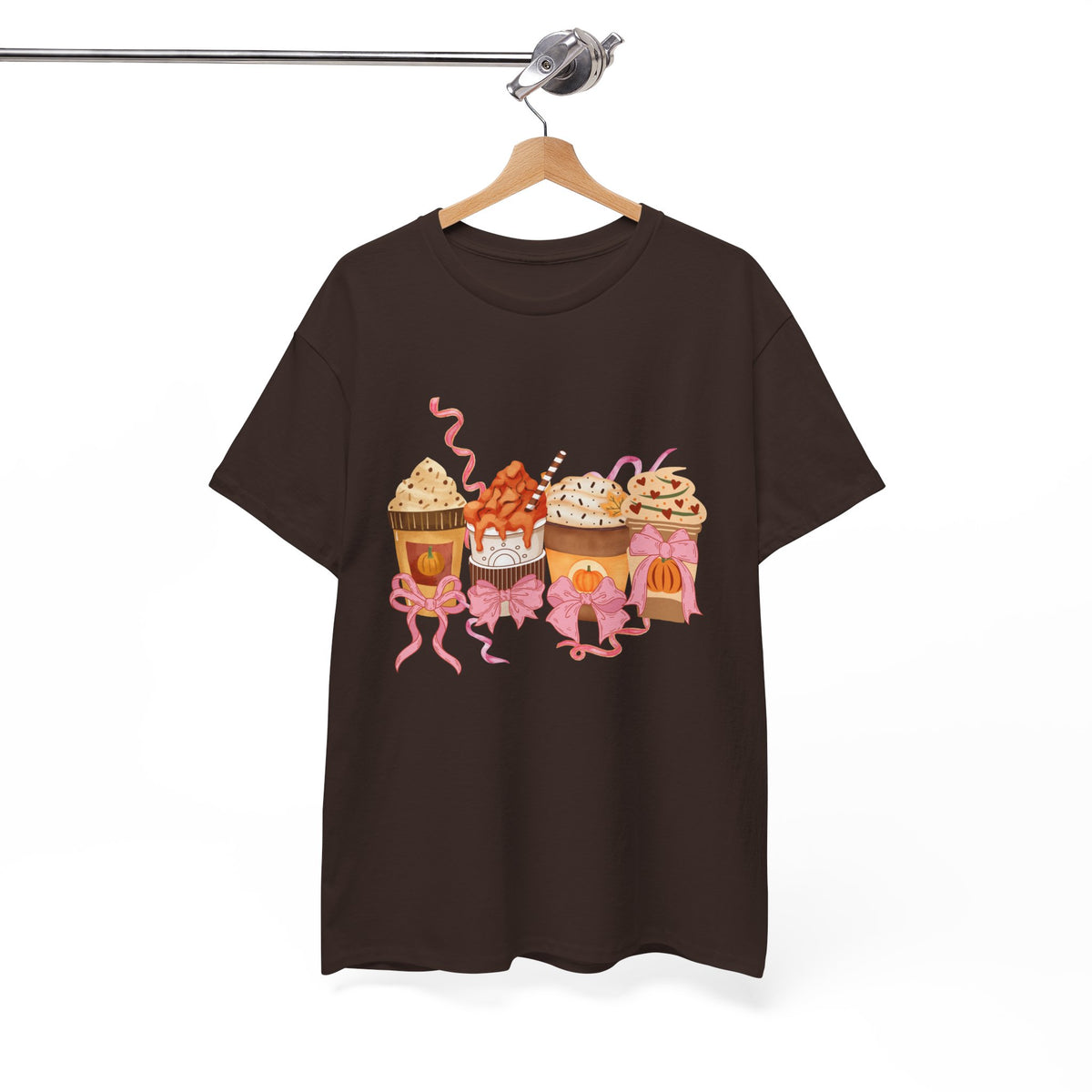 Pumpkin Spice Coffee Bow Tshirt