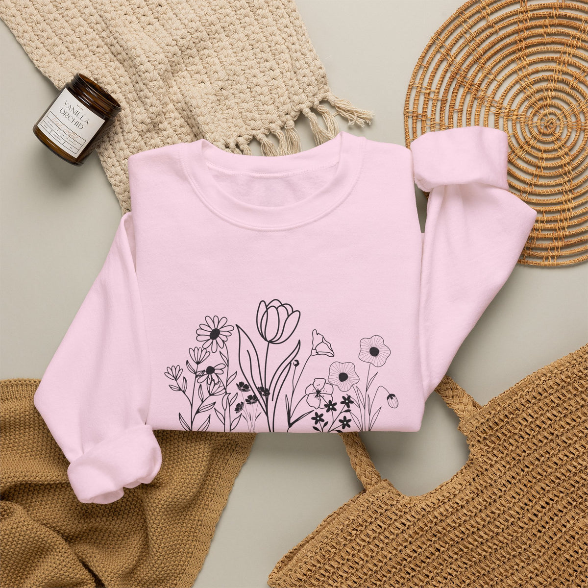 Your Second Chance Is Just Beginning Floral Inspirational Sweatshirt