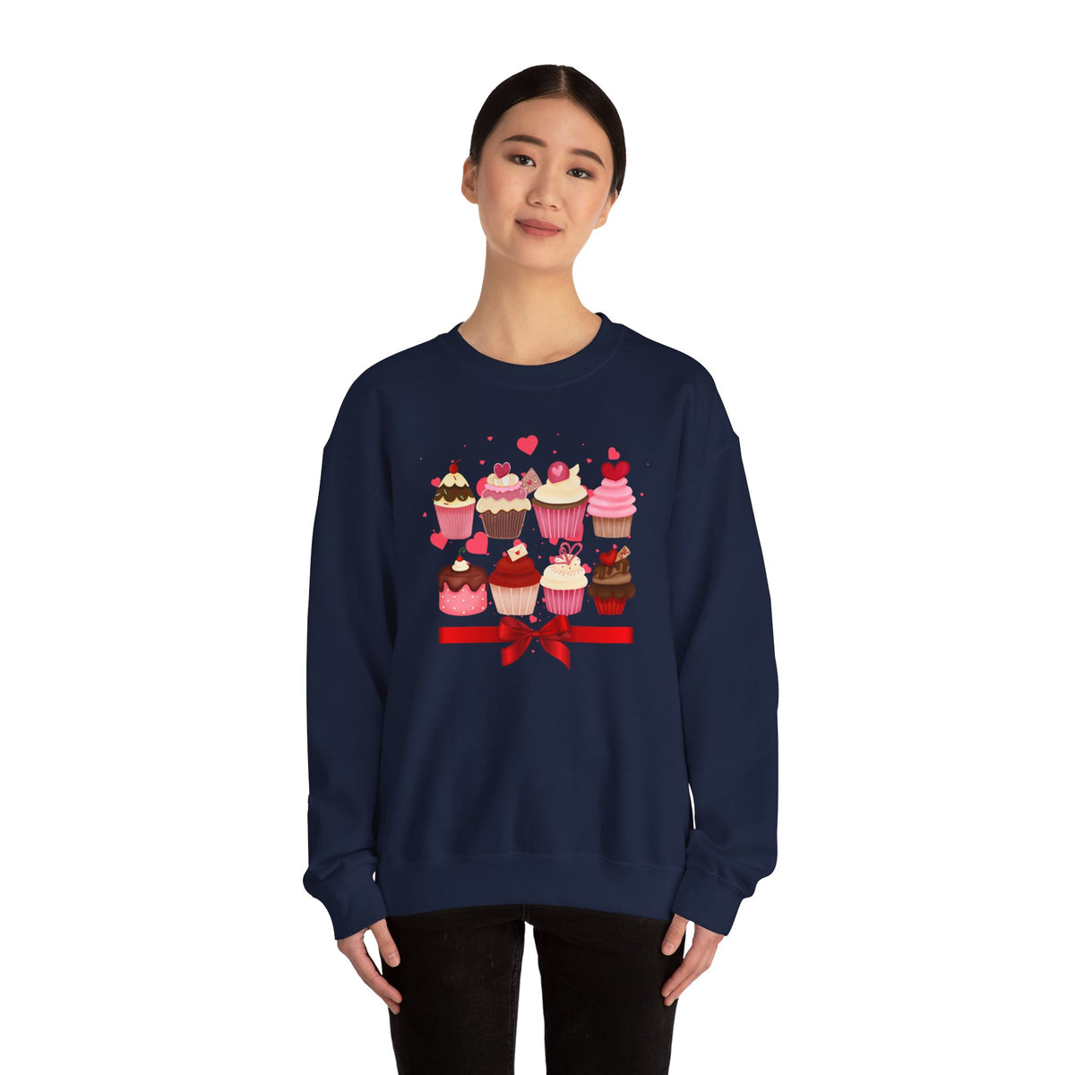 Love, Cupcakes Crewneck Sweatshirt