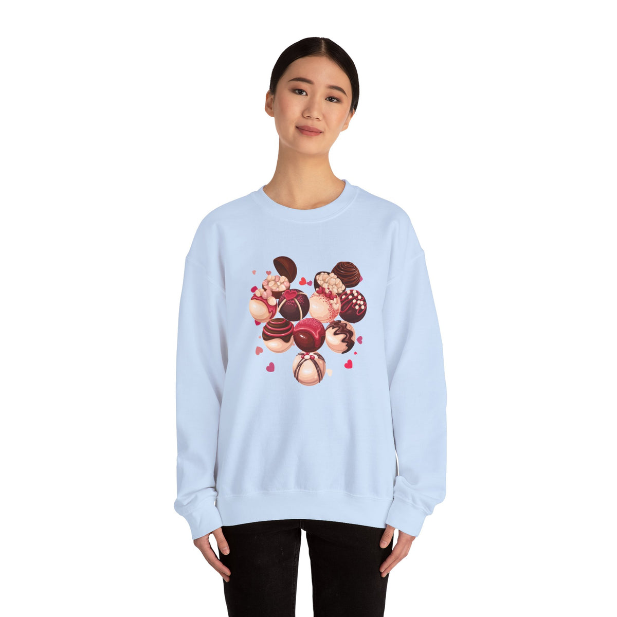 Hearts, Chocolates Crewneck Sweatshirt