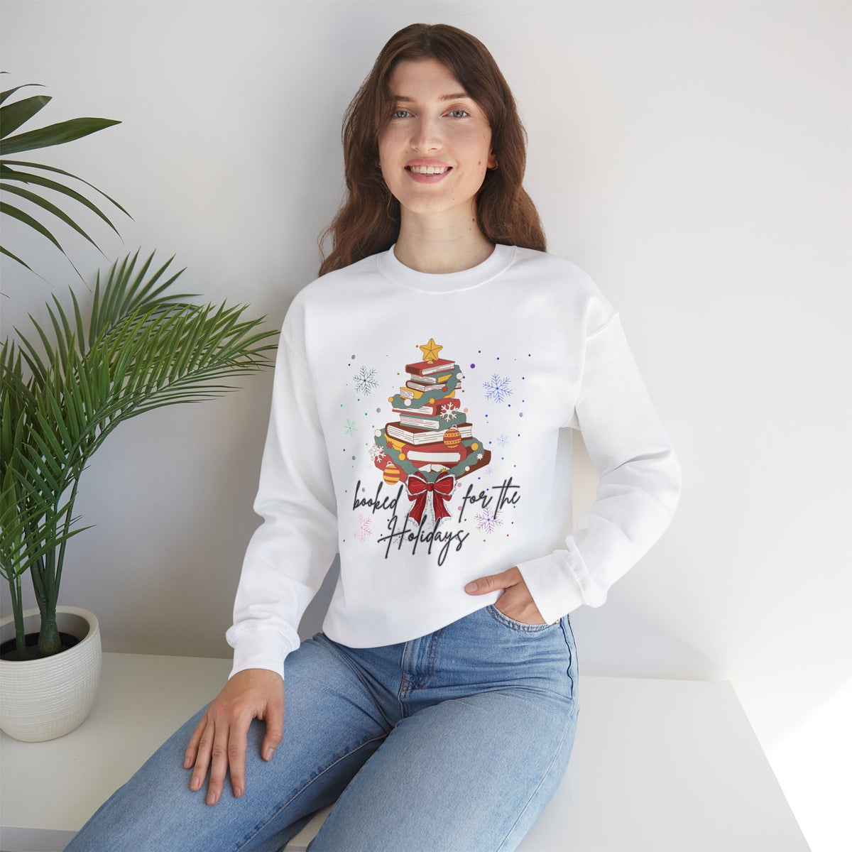 Booked for the Holidays Crewneck Sweatshirt