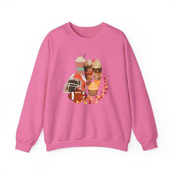 Fall Football and Coffee Crewneck Sweatshirt