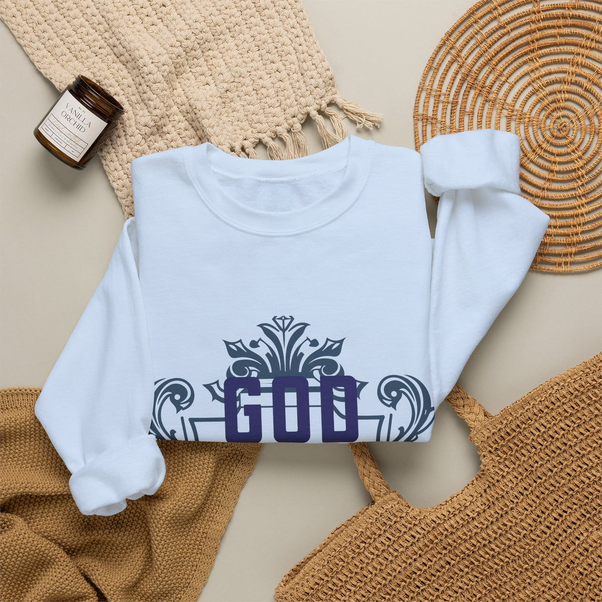 God Is Not On a Budget Crewneck Sweatshirt M