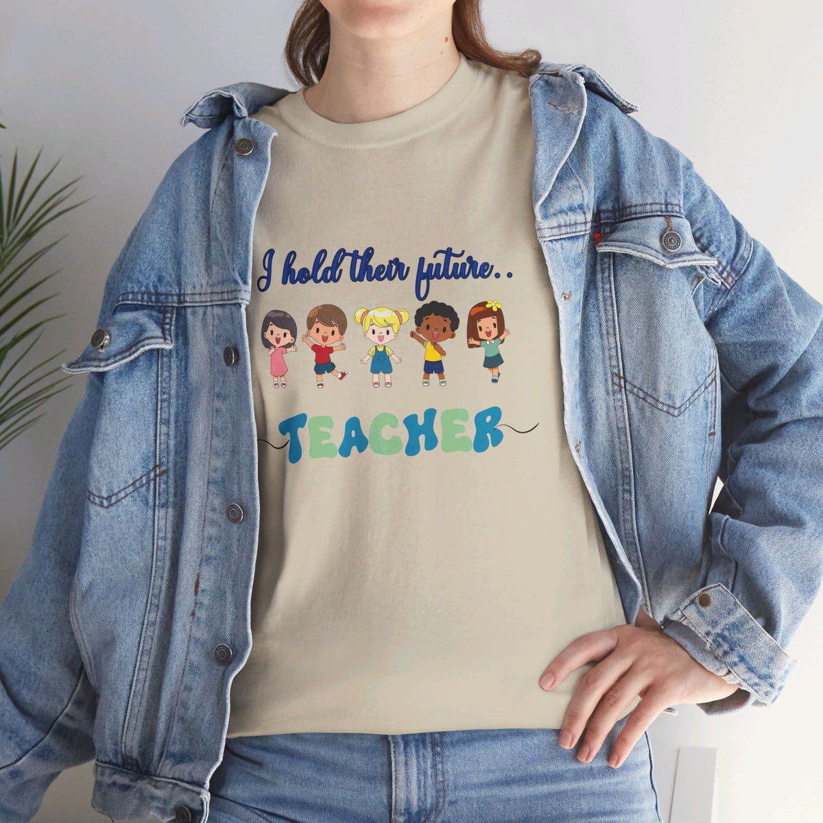 Teacher and Kids, Crewneck Tshirt