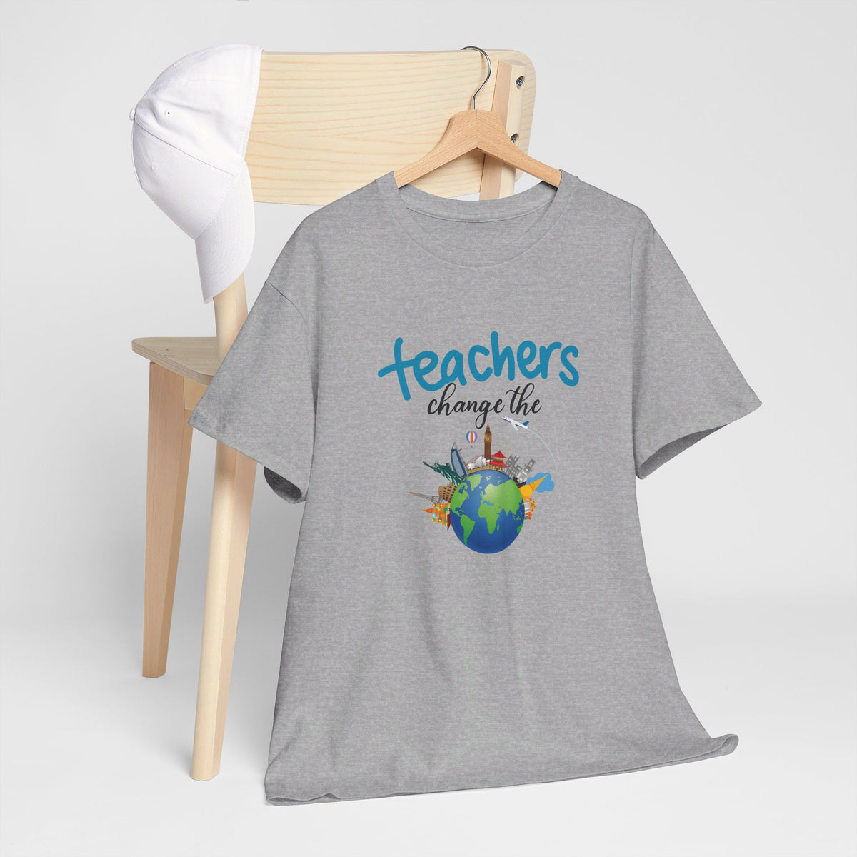 Teachers Changes the World, Crewneck Tshirt