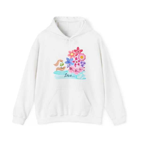 Flower Hooded Sweatshirt