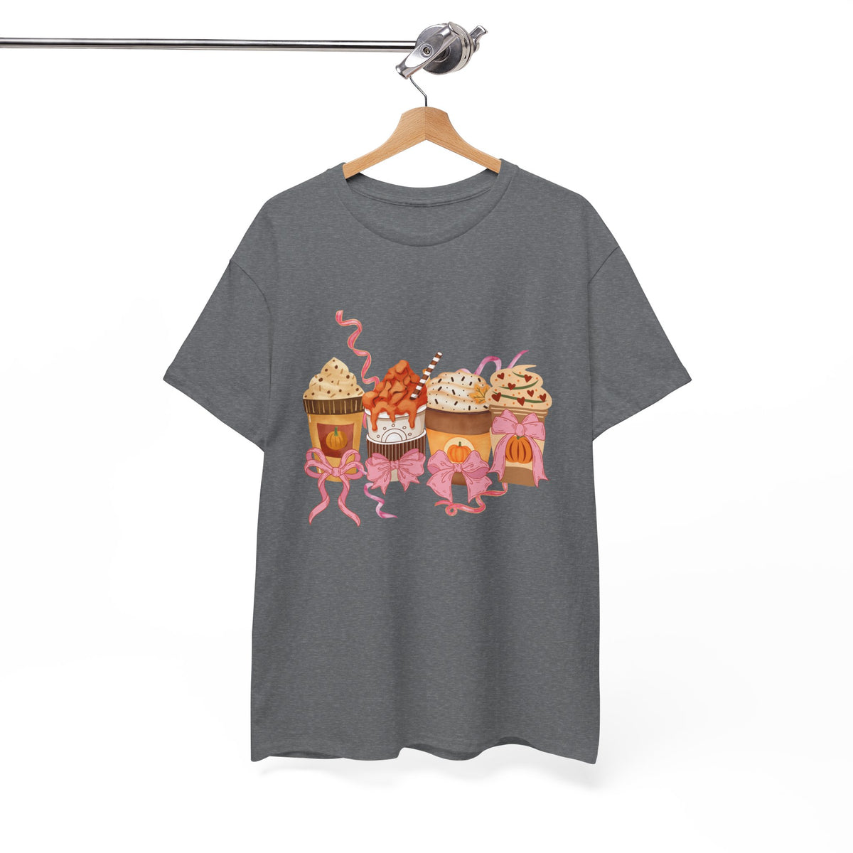 Pumpkin Spice Coffee Bow Tshirt